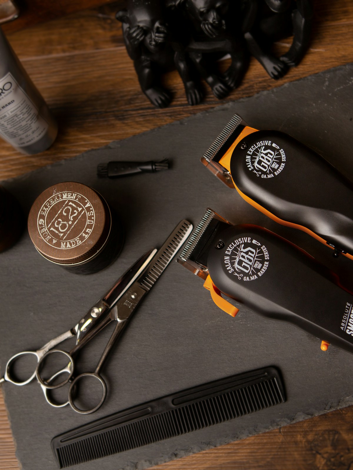 Barber at work